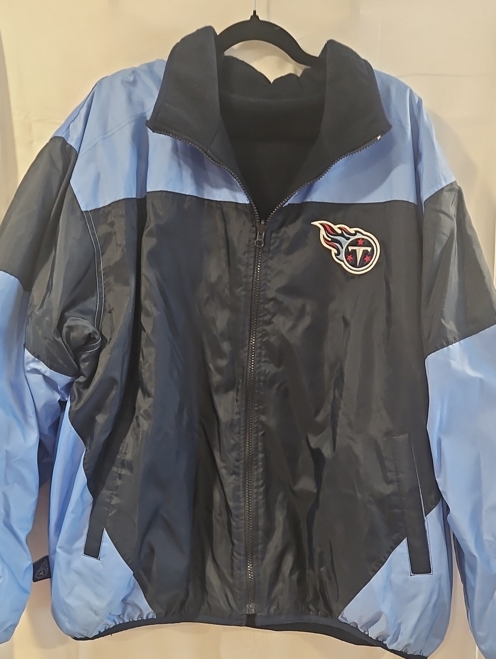 NFL Blue and Navy Tennessee Titans Windbreaker Jacket